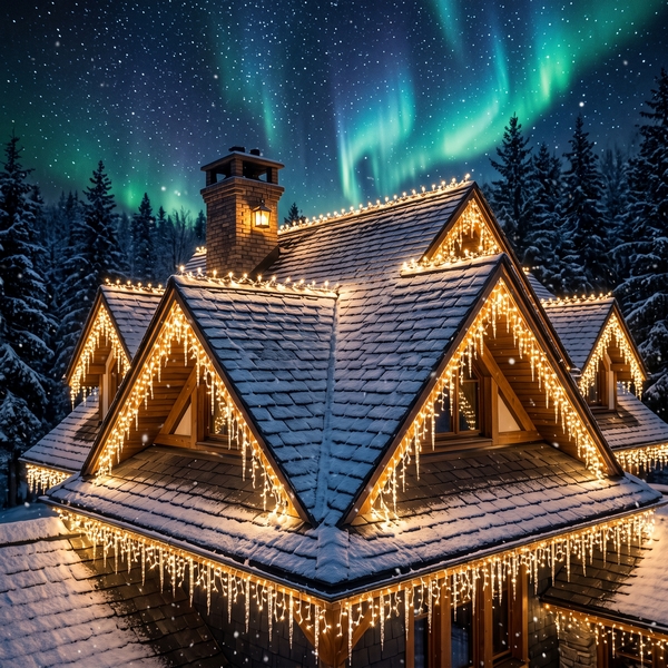 Крыша зима